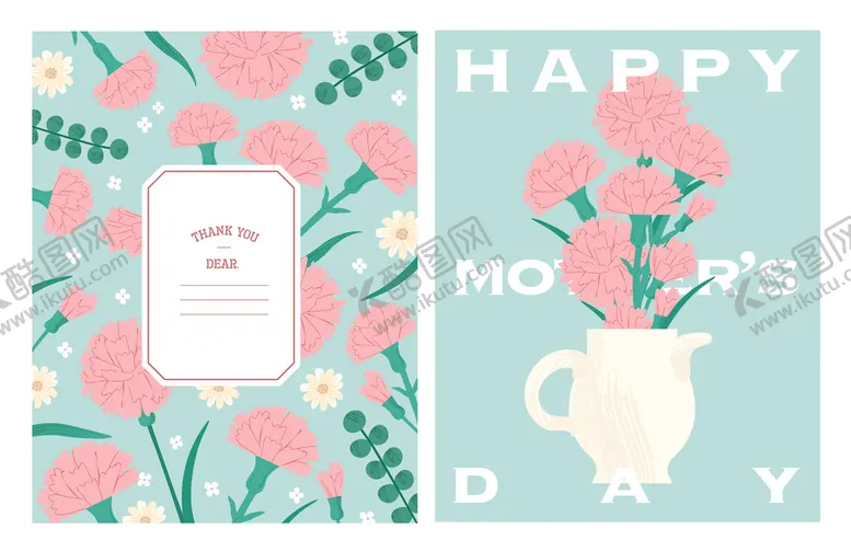 编号：68857804250906564748【酷图网】源文件下载-康乃馨贺卡