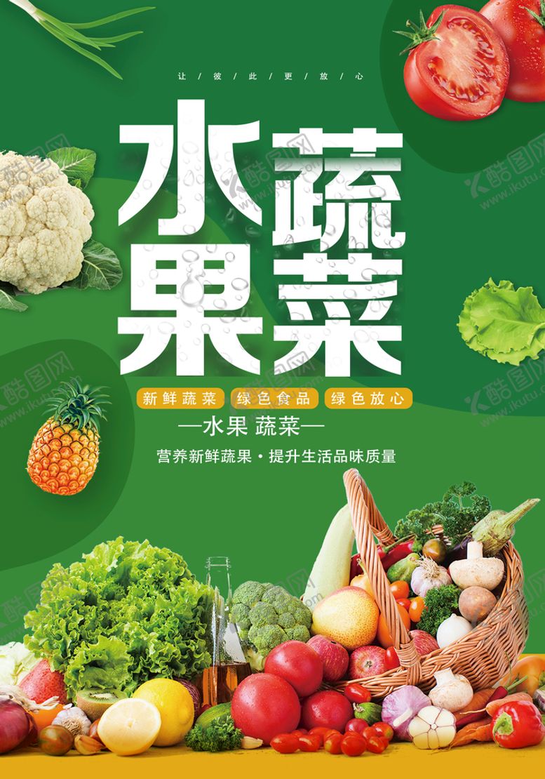 编号：62347910081512125317【酷图网】源文件下载-水果蔬菜海报
