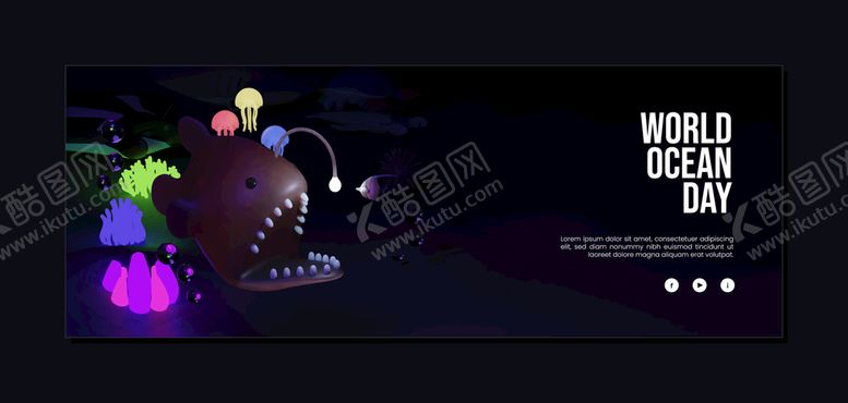 编号：17625409171521440561【酷图网】源文件下载-卡通海洋生物