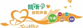 心灵驿站文化墙