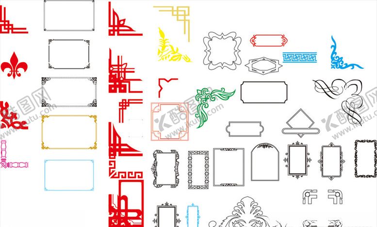 编号：56846209241944515833【酷图网】源文件下载-边框花边角花花纹