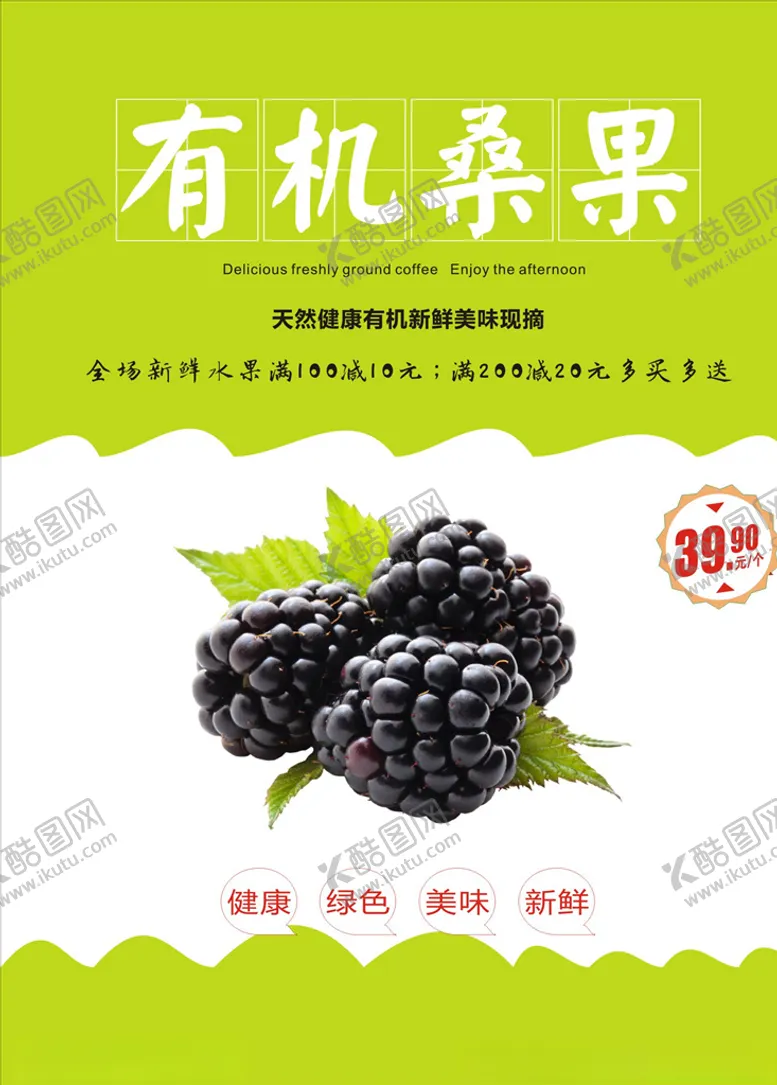 编号：19455104221354091547【酷图网】源文件下载-桑葚海报