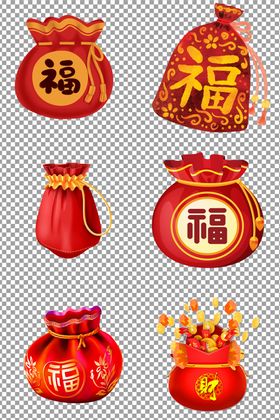 新年红色福袋