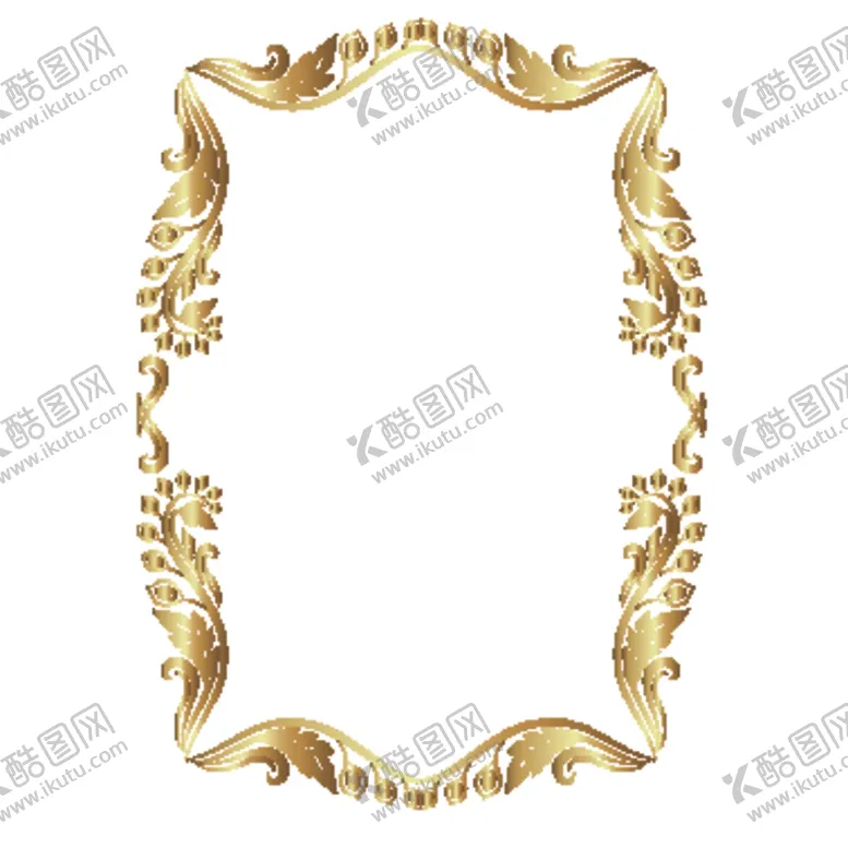 编号：41731309110638021224【酷图网】源文件下载-欧式金色花纹图案