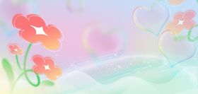 春季发布会弥散花朵简约背景