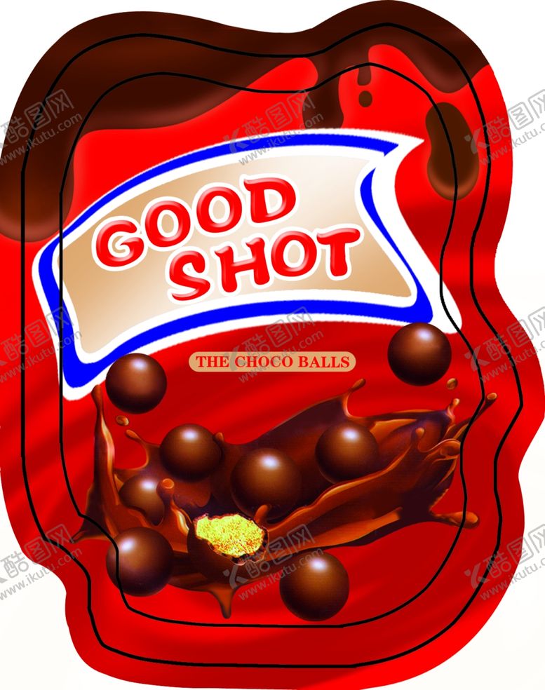 编号：50558609171724134038【酷图网】源文件下载-异形巧克力球包装袋