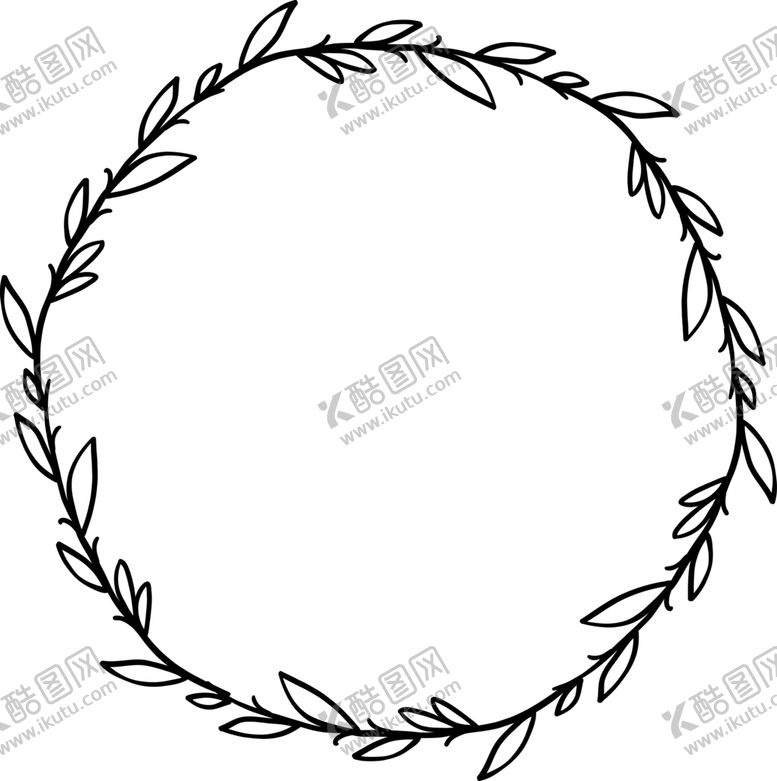 编号：62090207020803352969【酷图网】源文件下载-圆形花环