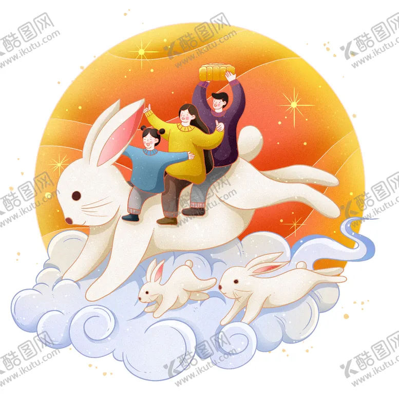 编号：73049809161408506472【酷图网】源文件下载-中秋团圆人物