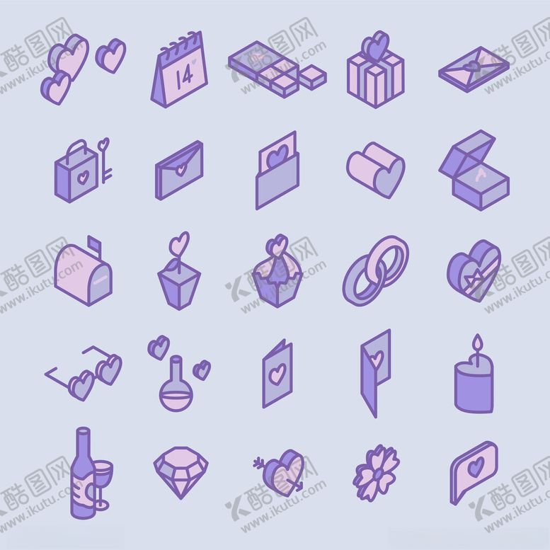 编号：72425501050245537412【酷图网】源文件下载-情人节图标