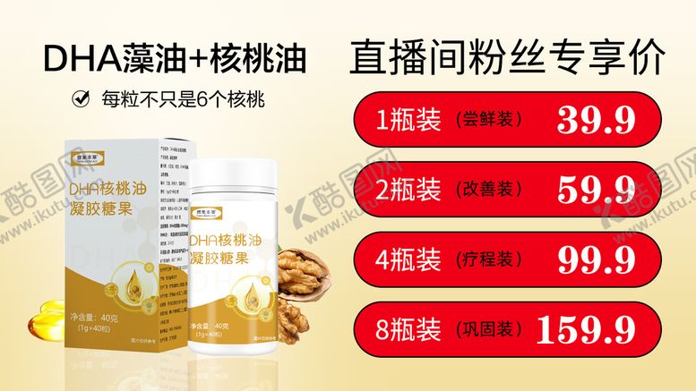 编号：67390109241851450293【酷图网】源文件下载-核桃油凝胶糖果