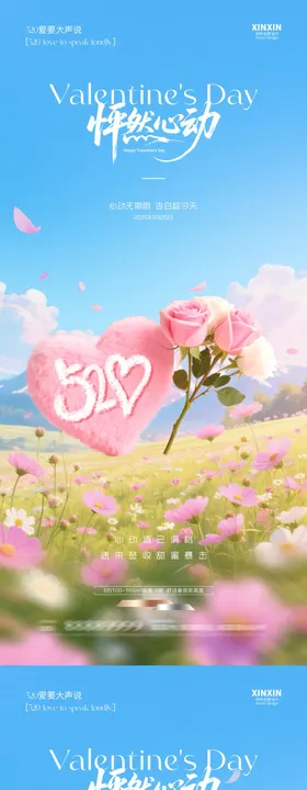 地产520情人节海报
