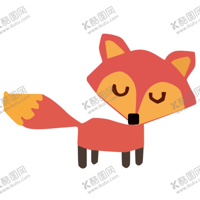 编号：59016304180005188705【酷图网】源文件下载-卡通狐狸手绘