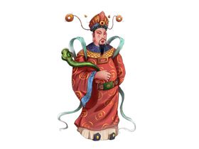 牡丹国风传统插画卡通背景素材