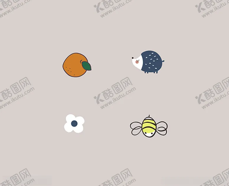 编号：45925204131135207598【酷图网】源文件下载-手绘卡通动植物