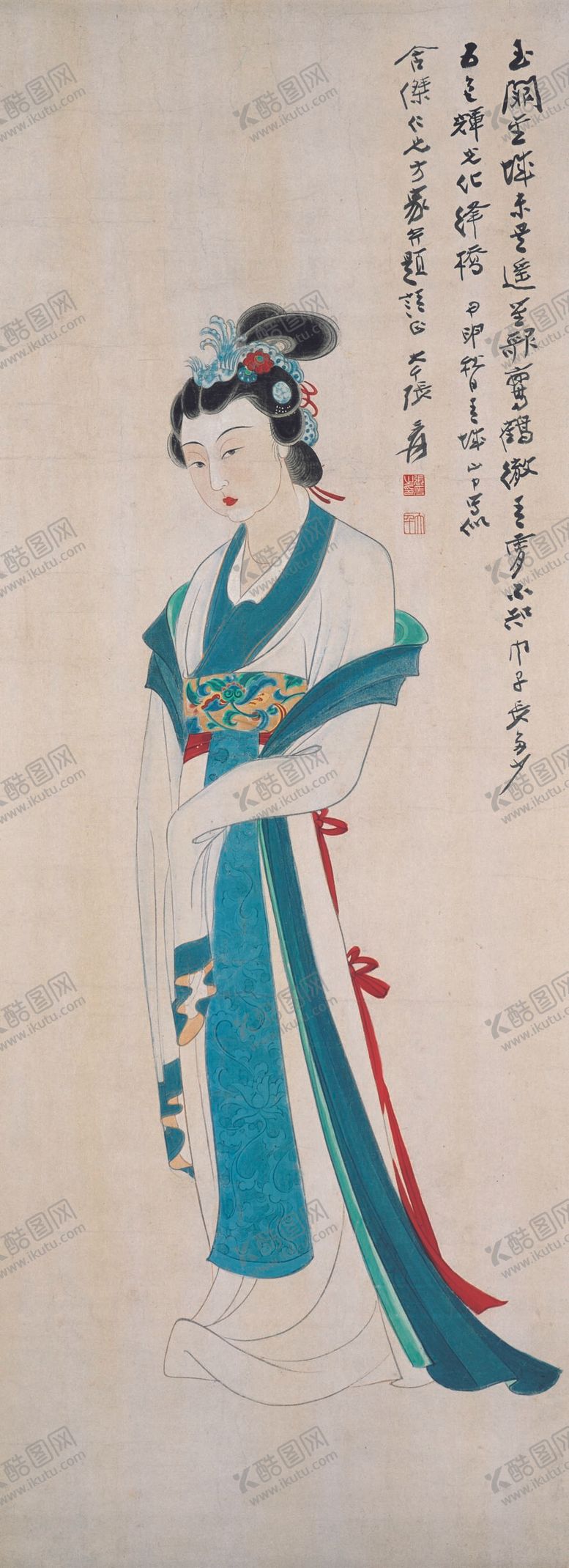 编号：24759309260458094812【酷图网】源文件下载-仕女图 