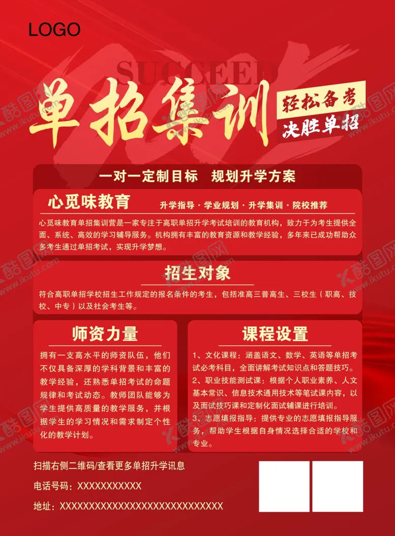 编号：63347202221911596308【酷图网】源文件下载-单招宣传页