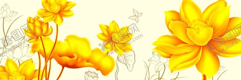 编号：28292509191501233710【酷图网】源文件下载-富贵金荷中式客厅装饰书房装饰画