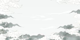 中国风背景水墨画展板水墨画山水画素材