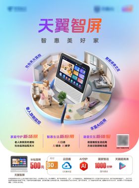 天翼智屏礼包海报