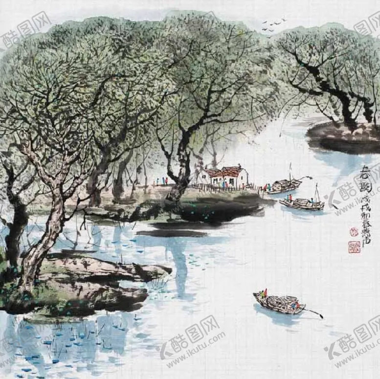 编号：26209802052024384190【酷图网】源文件下载-中式山水画