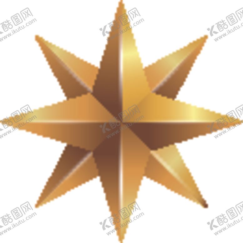 编号：21794707082112438545【酷图网】源文件下载-金色五角星