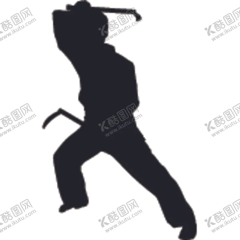 编号：96456106240702264074【酷图网】源文件下载-武术格斗剪影