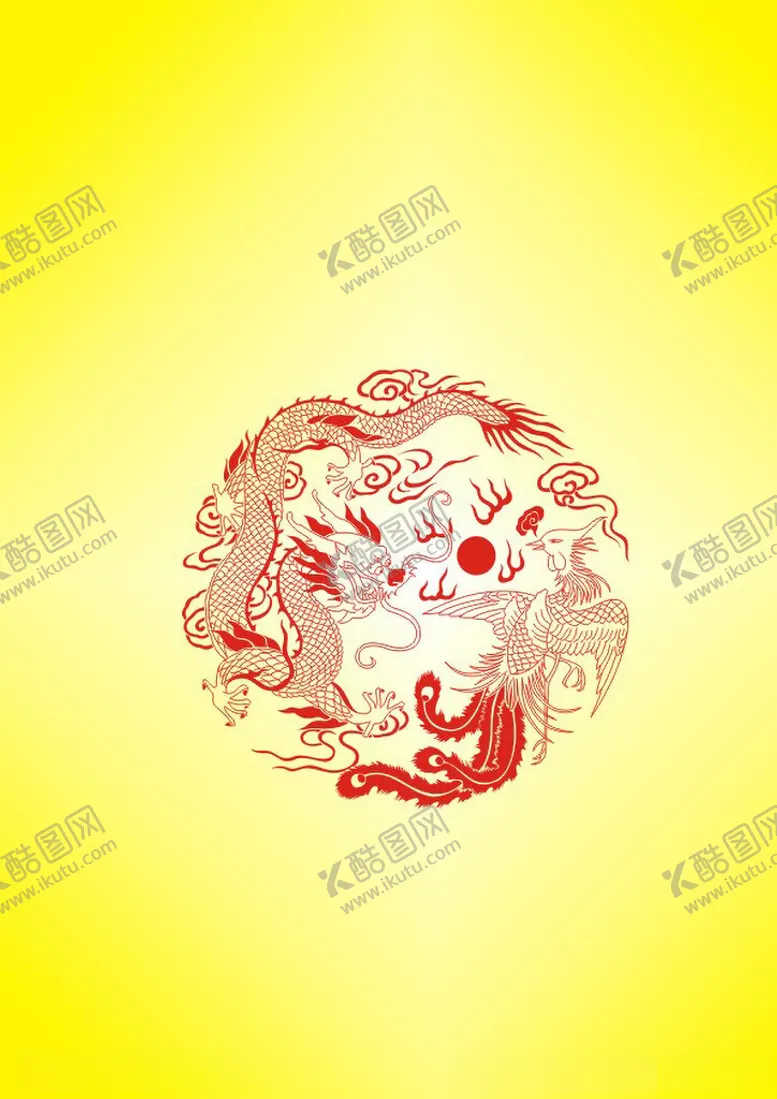 编号：46183001270421277447【酷图网】源文件下载-龙凤戏珠