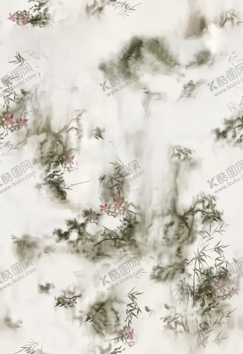编号：22882202280904294996【酷图网】源文件下载-水墨花