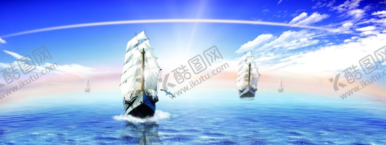 编号：98403110262002428217【酷图网】源文件下载-扬帆起航励志背景图