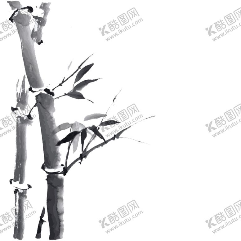 编号：87695310020919449263【酷图网】源文件下载-水墨竹子