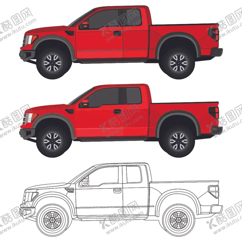 编号：59522107021955412733【酷图网】源文件下载-扁平汽车