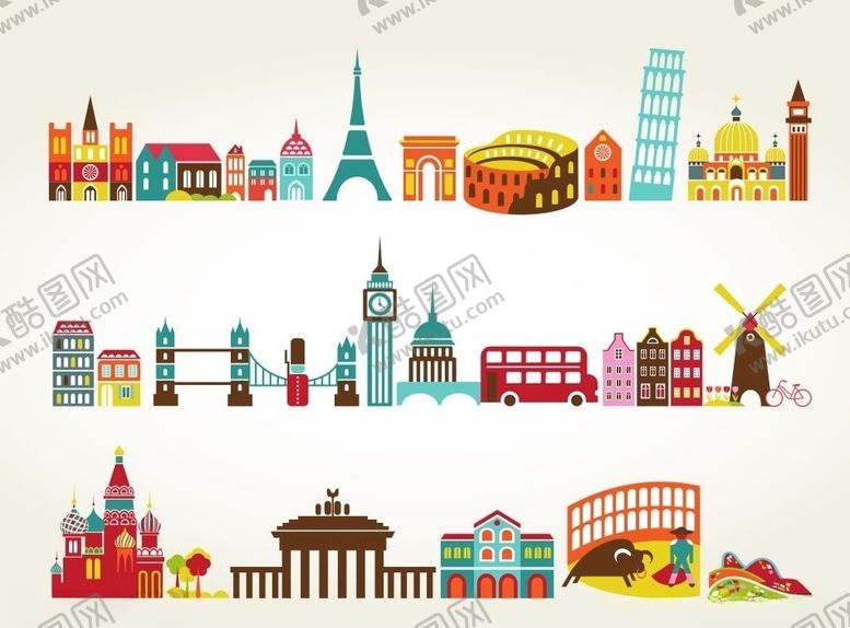 编号：85479109131452538045【酷图网】源文件下载-旅游地标