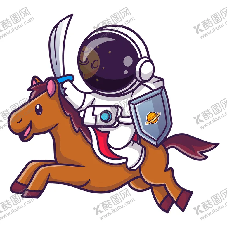 编号：54780910110654306104【酷图网】源文件下载-卡通宇航员