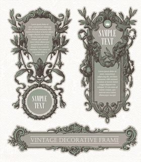 欧式线条纹理欧洲边框