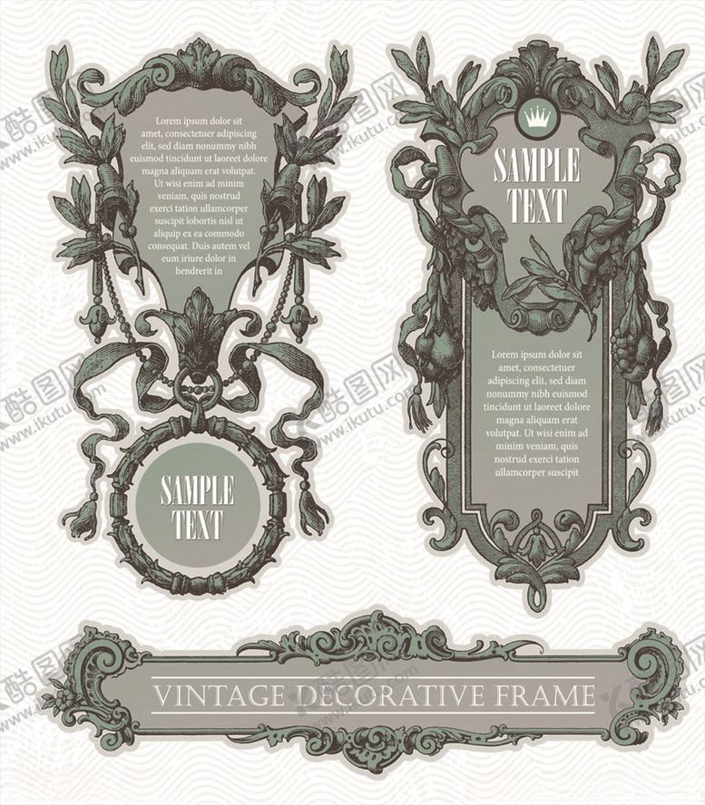 编号：10758910311518216564【酷图网】源文件下载-欧式线条纹理欧洲边框