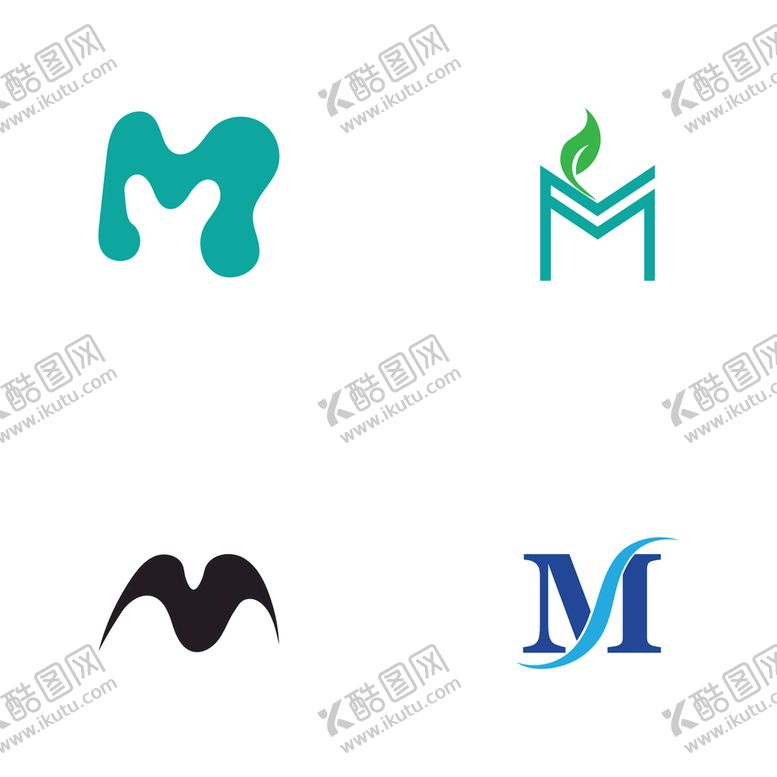 编号：60273109131032474635【酷图网】源文件下载-字母标 logo  标志M