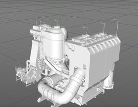 C4D模型工厂设备