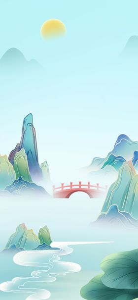 水墨山水间的诗意风景