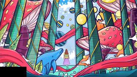 古风插画中的奇幻动物世界