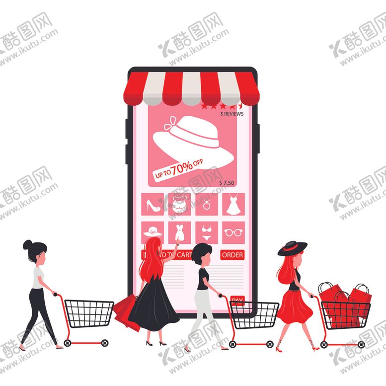 编号：99124410210208002462【酷图网】源文件下载-手机购物