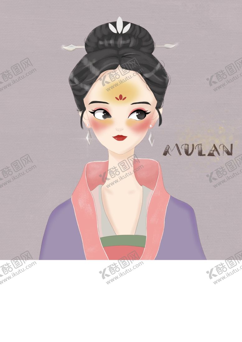 编号：69447309270004488352【酷图网】源文件下载-卡通花木兰
