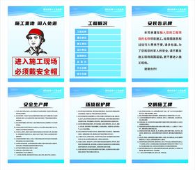施工工地五牌一图规范制度牌安全