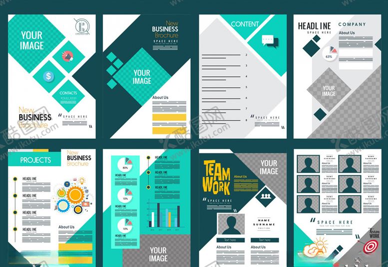 编号：30143711010822565502【酷图网】源文件下载-绿色商务宣传册