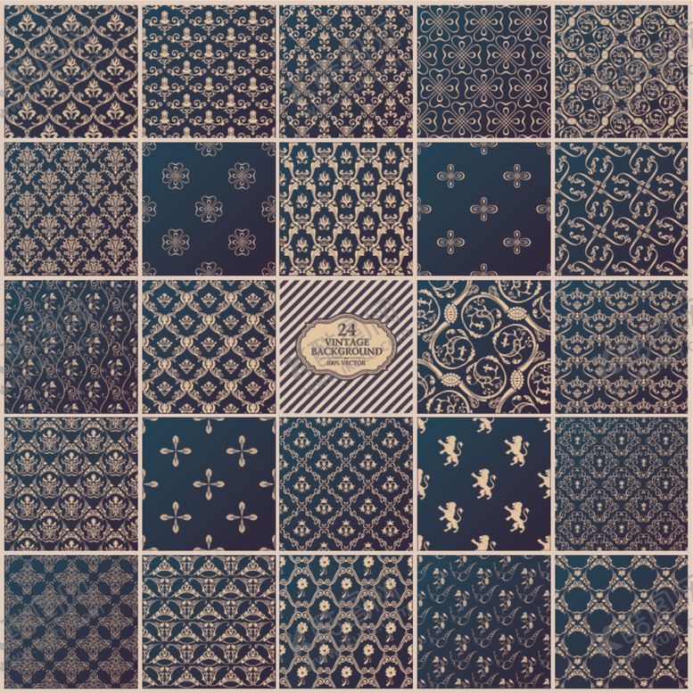 编号：59068711021058417557【酷图网】源文件下载-复古花纹图案