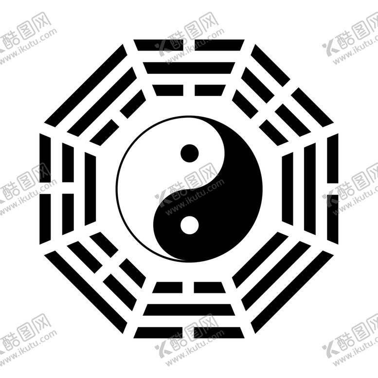 编号：13946709130205484928【酷图网】源文件下载-八极图矢量八卦图太极