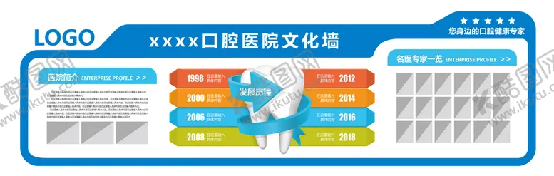 编号：80475209280903002786【酷图网】源文件下载-口腔医院文化墙