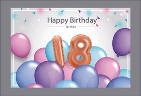 生日背景生日派对生日气球