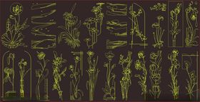 古埃及象形文字壁画图案