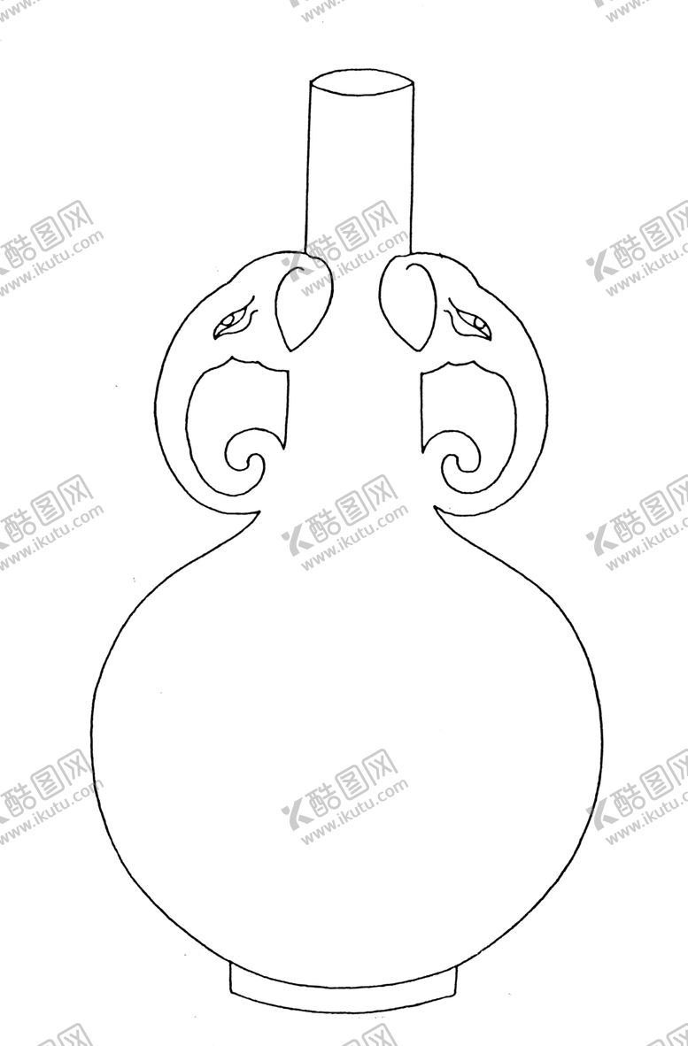 编号：12724507031439461962【酷图网】源文件下载-花瓶线描