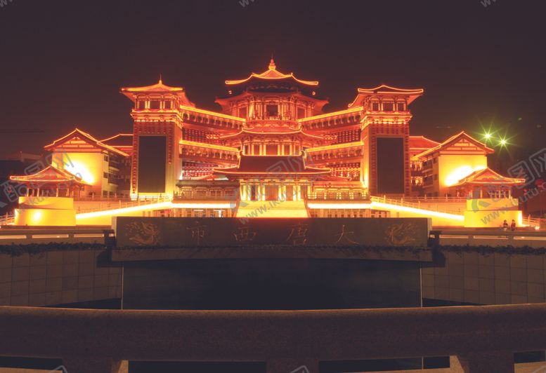 编号：29784407011641355213【酷图网】源文件下载-大唐西市夜景